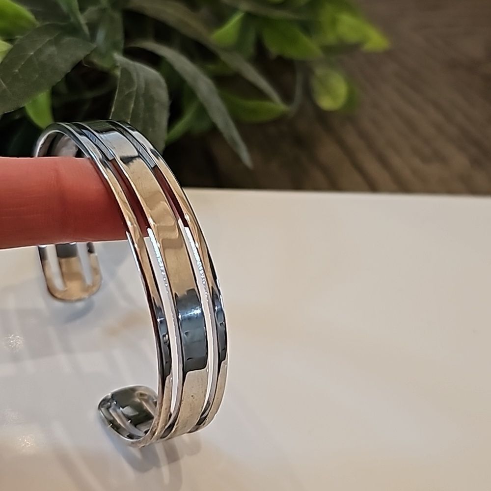 Silver cuff braclet - Picture 4 of 5